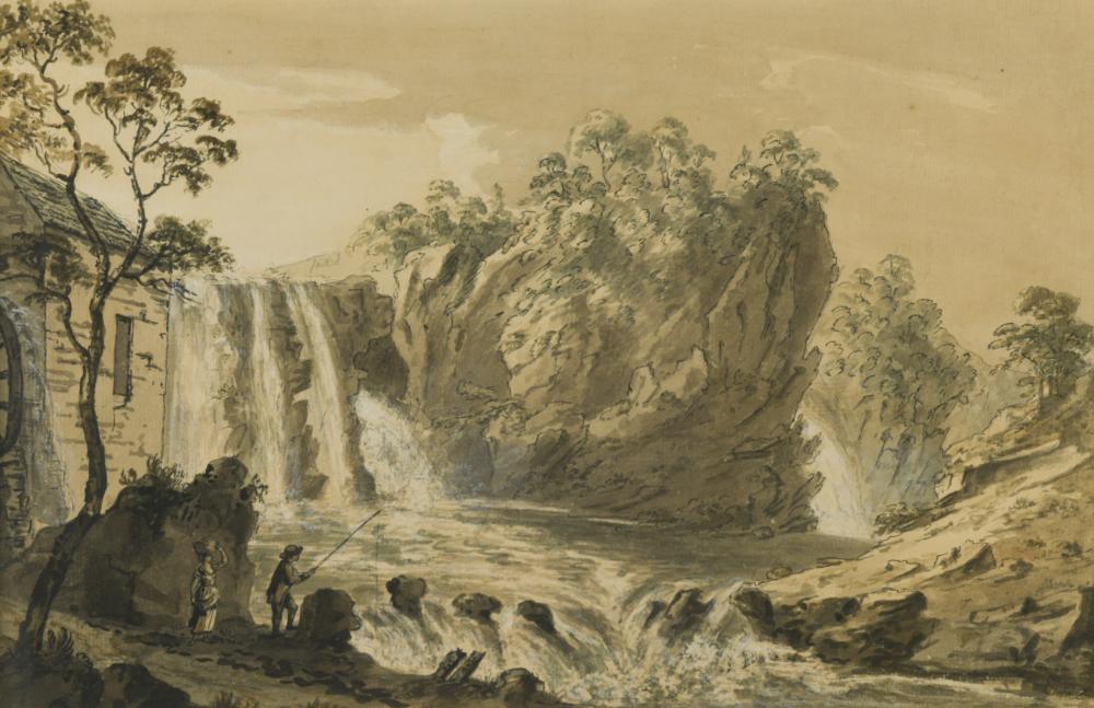 Attributed to Coplestone Warre Bamfylde (British, 1720-1791) Cascade near Bantry, County Cork,