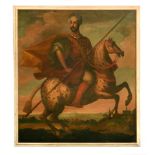 European School, circa 1700 An Equestrian portrait traditionally said to be Muhammad ben Haddu,