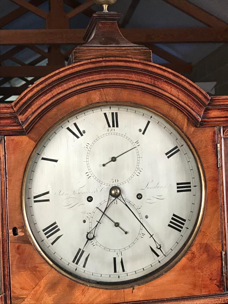 John Thwaites & Co, London, a Regency mahogany longcase clock, the finial topped break arch hood - Image 2 of 10