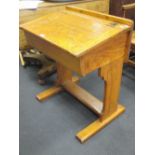 An oak childs desk