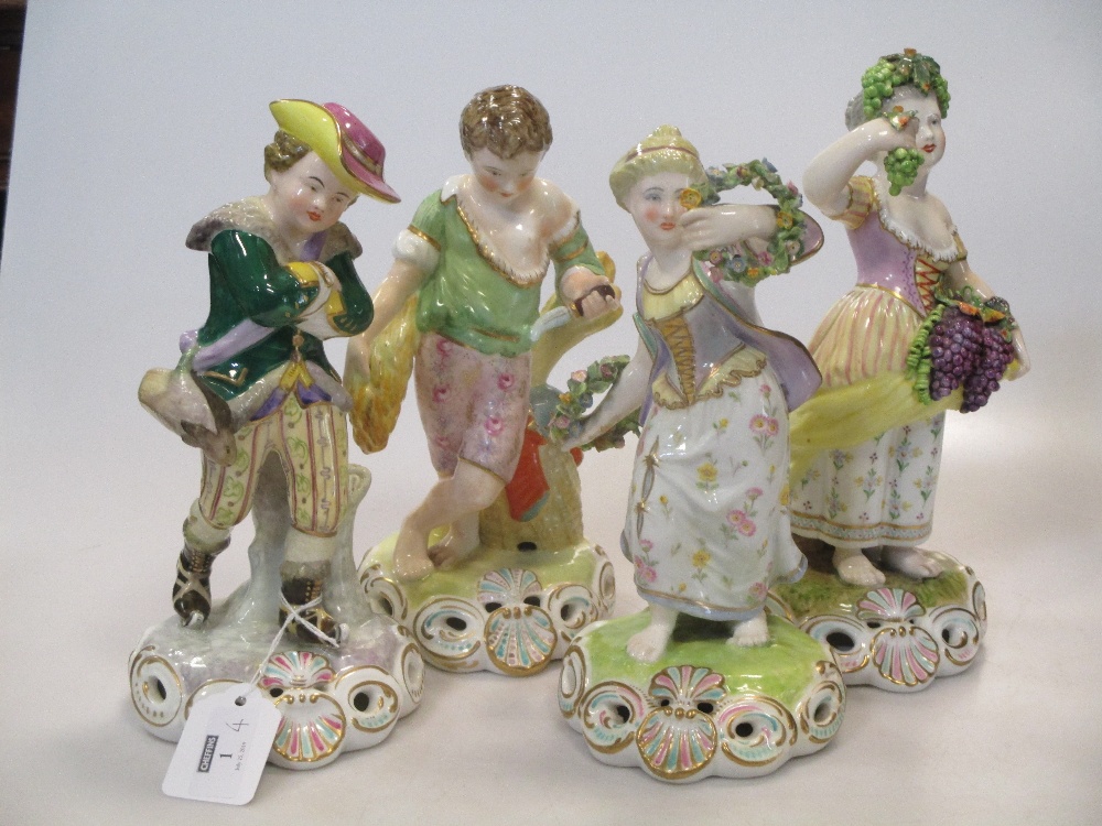 A composed set of four Sampson & Hancock figures, emblematic of the four seasons (4)