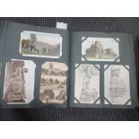 Two albums of assorted early 20th century postcards