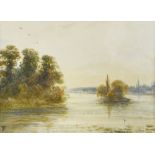 Myles Birket Foster, RWS (British, 1825-1899), On the River Thames, signed lower left with