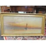 Garman Morris, three gilt framed watercolours, typical boating subjects, signed (3)