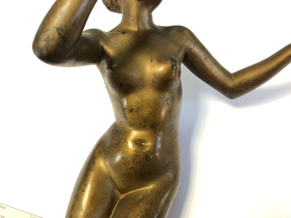 Paul Philippe, (French, 1870-1930), 'Masquerade', a bronze study, modelled as a female nude removing - Image 8 of 10
