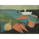 § Bernard Meninsky (British, 1891-1950) Still life with vegetables; another similar gouache (a pair)