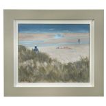 Caroline Ponsonby (British, 20th century) Scene from the Dunes, Norfolk signed 'Caroline