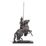 § Gill Parker (Contemporary), a bronze figure of "Edward, The Black Prince (1330-1376)" on horseback
