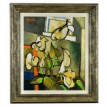 § Geoffrey Key (British, b.1941) White Lilies signed and dated 'G Key 16' (upper left); signed,