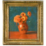 § Hilda Elizabeth Kidman, ASWA (British, 1891-1980) Still life of marigolds in a red jug signed 'H