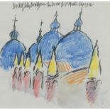 § John Bratby, RA (British, 1928-1992) The Domes of St Mark's, Venezia signed and titled 'Doctor
