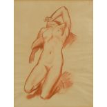 § Charles Robinson Sykes (British, 1875-1950) Nude studies red chalk on buff paper (a pair) 40 x