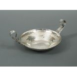 An Arts & Crafts style silver two handled dish, by Winifred King & Co., Birmingham 1930, the