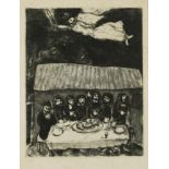 § Marc Chagall (French/Russian, 1887-1985) Last Supper numbered 4/105 etching 33 x 25.50cm (13 x