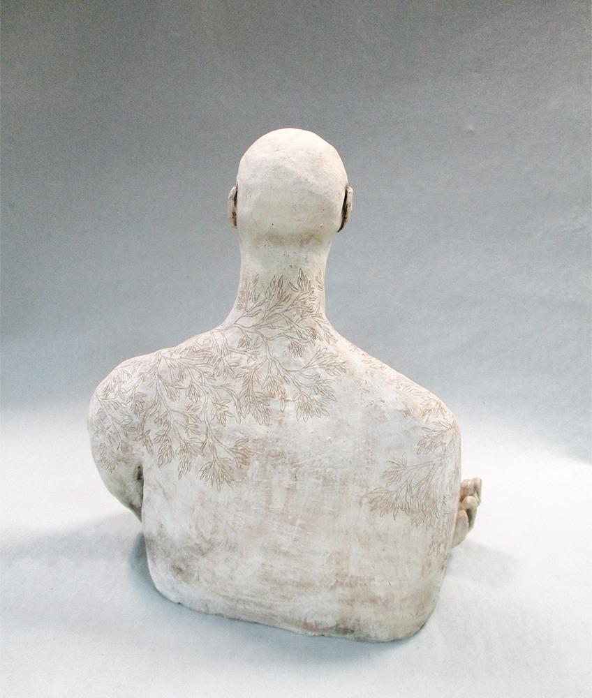 Amanda Shelsher, (Australian, born 1971), Mother Nature, a stoneware bust, intricately incised - Image 5 of 6