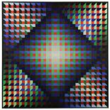 § Yvarel (Jean-Pierre Vasarely) (French, 1934-2002) Structure Ambigüe Quadri, 1972 signed, titled