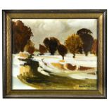 § Donald McIntyre, RCA (British, 1923-2009) Winter River signed 'D. McIntyre' (lower right);