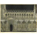 § Valerie Thornton (British, 1931-1991) Lavenham Church artist's proof, signed etching and