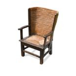 An early 20th century child's Orkney chair, of typical construction 61 x 43cm (24 x 17in)