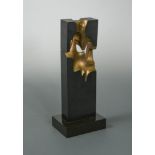 § Lorenzo Frechilla (Spanish, 1927-1990), untitled, a patinated and gilt bronze sculpture, signed
