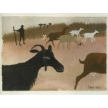 § Mary Fedden, OBE, RA, RWA (British, 1915-2012) The Goat Herder signed and dated 'Fedden 1987' (