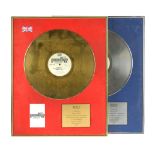 Experience' 1992 a presentation gold disc to Keith Flint, to recognise sales in the UK of more