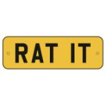 RAT 1T, a cherished number plate on retention, expires...