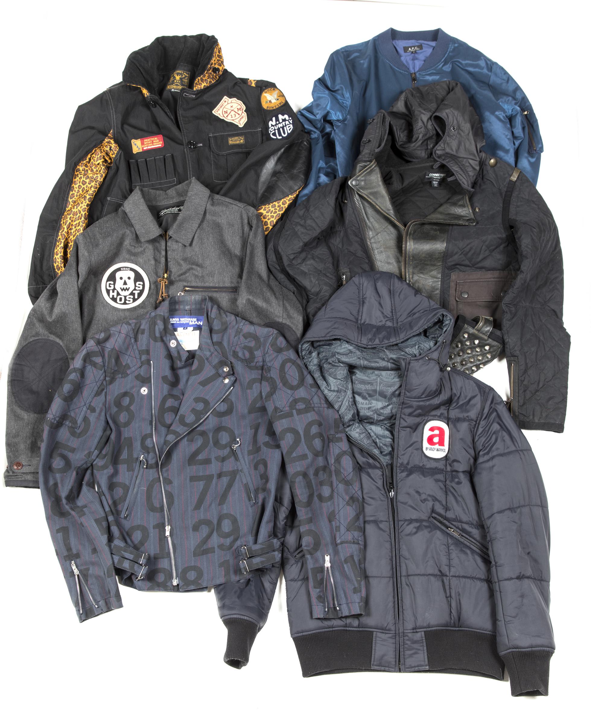 A collection of bomber and other jackets, to include; a Neighborhood jacket with leopard print - Image 3 of 3