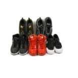 Nike, five pairs of trainers, to include; two pairs of hi tops, two pairs of Zoom-Air and a pair