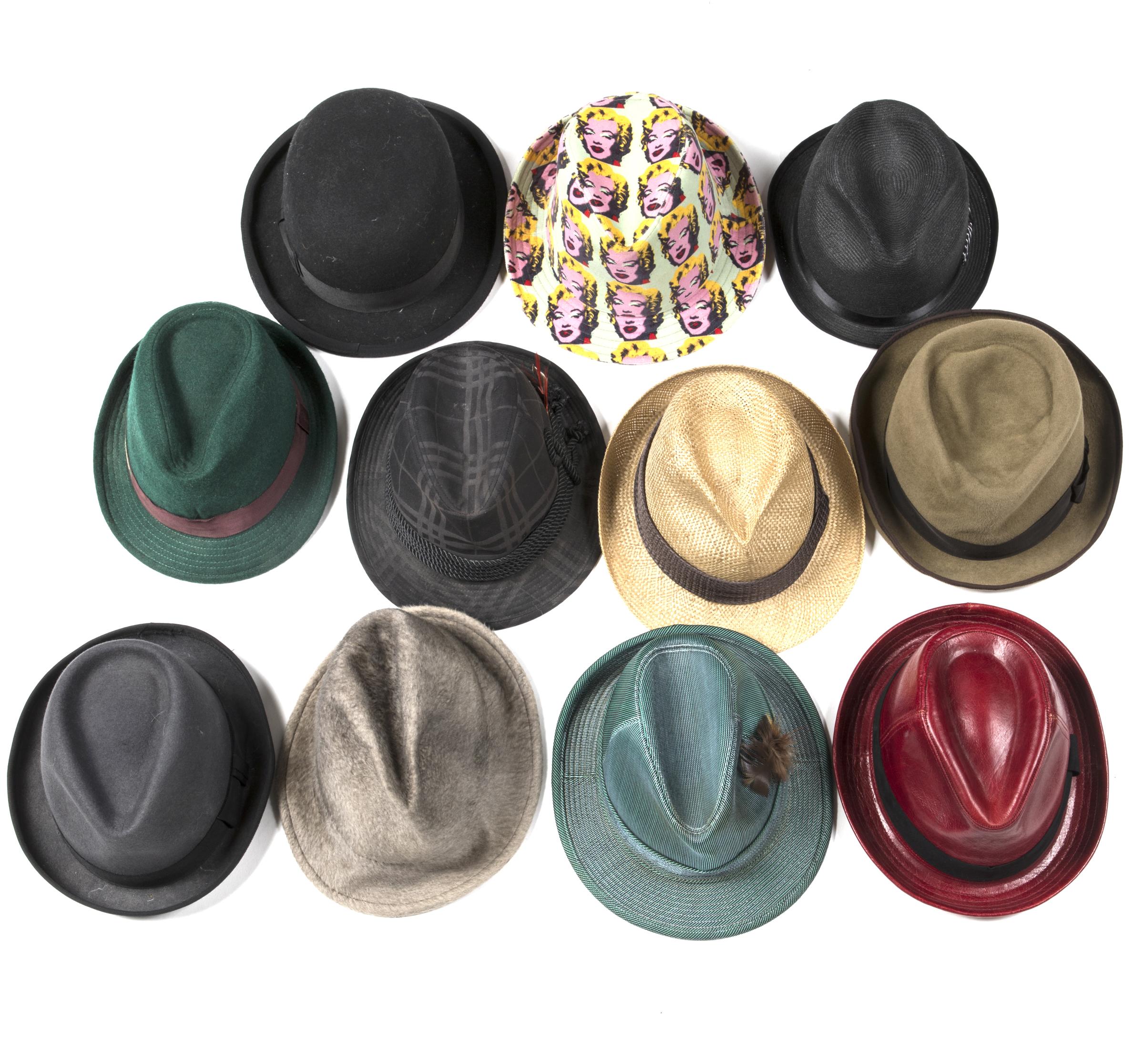 A collection of eleven mostly trilby type hats, many by CA4LA including an Andy Warhol Marilyn print - Image 2 of 3