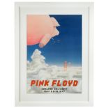 Pink Floyd Oakland Coliseum Concert poster 'When Pigs Fly to the Dark Side of the Moon', signed by