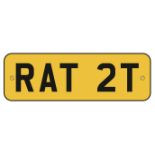 RAT 2T, a cherished number plate on retention expires 02.02.2027