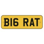 B16 RAT, a cherished number plate on retention, expires...