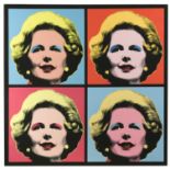 After Andy Warhol Margaret Thatcher, four studies indistinctly signed, numbered 2/99 and dated 25/