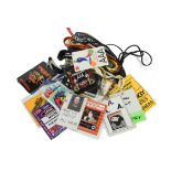 A large quantity of backstage and VIP passes and lanyards, for various tours, festivals, gigs, and