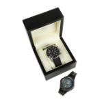 A Royal London steel cased tachymeter wristwatch, boxed and seemingly unworn together with a G-Shock