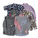 A Bathing Ape (BAPE) a collection of sixteen variously patterned shirts, mostly size large, (16)