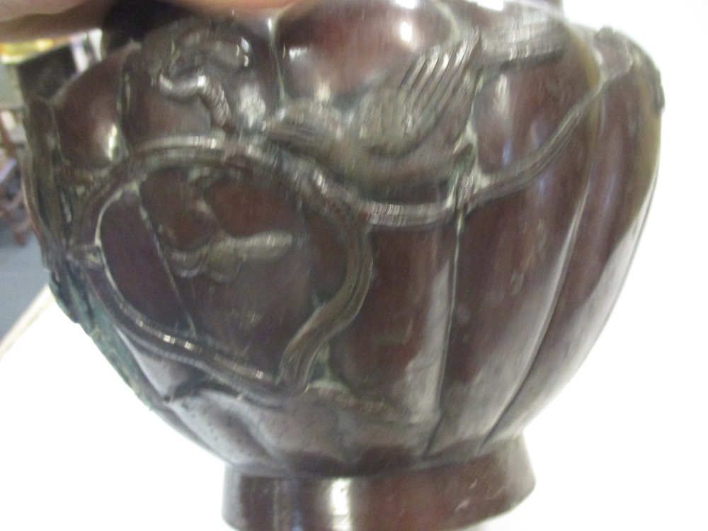 A Japanese bronze planter - Image 4 of 6