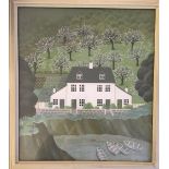 Modern British School, 20th Century, A Cornish village; and A Cornish beach, a pair of gouaches,