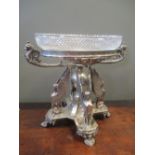 Mappin & Webb: a Victorian silver-plated table centrepiece as four seated Sphinx supporting an