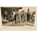 Terry O'Neill, Frank Sinatra on the boardwalk, Miami Beach, later printed photograph, 10/250,