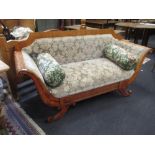 A Satin Birch Sofa, 171cm W