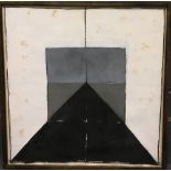 Massimo Antonaci (Italian, b. 1958), 'Via' (Street), 1990, oil and pencil on paper, 45 x 45 cm.