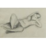 Henryk Gotlib (Polish/British, 1890-1966) 'Female Nude', pencil sketch', 16 x 24cm