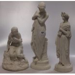 Three Parian figures