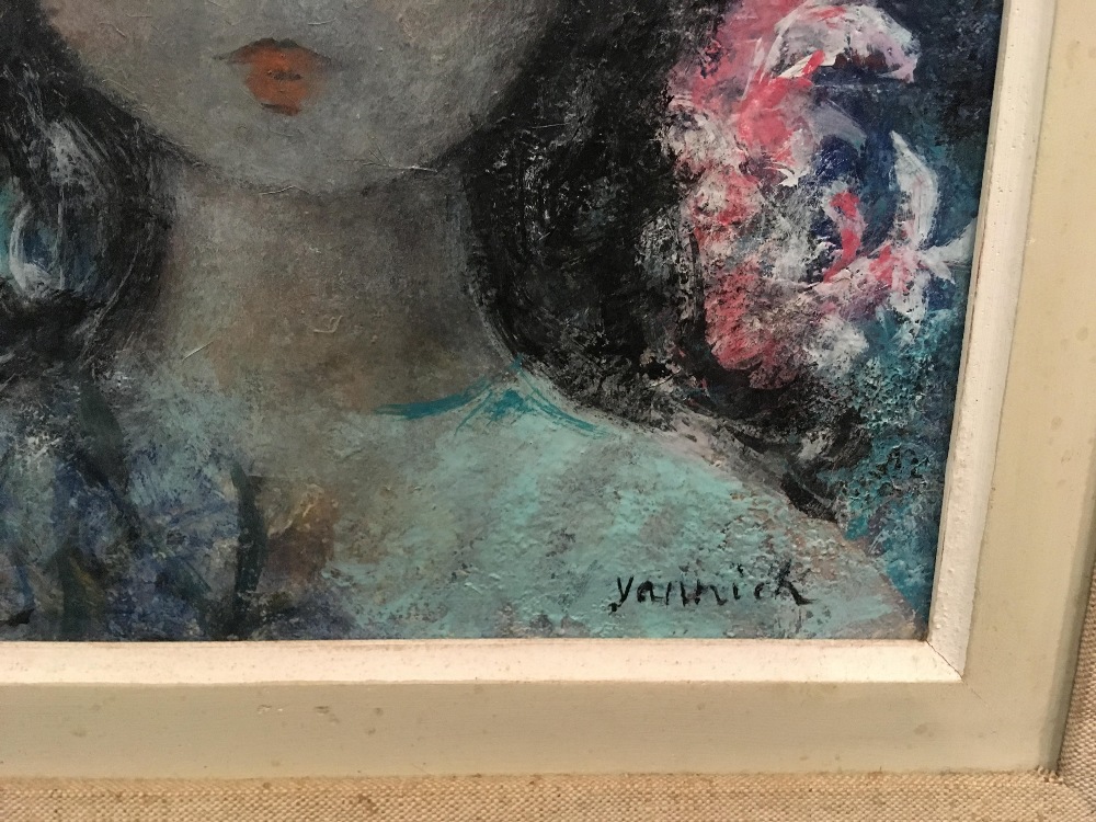 *** Yanick, Portrait of two girls, oil on canvas, signed, 34 x 26 cm; together with Portrait of a - Image 7 of 8