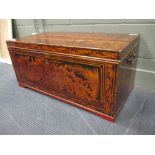 A Sumatran blanket chest a/f 39 x 86 x 44cm