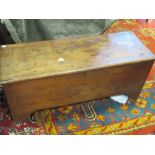 An 18th century elm plank chest, 98cm wide