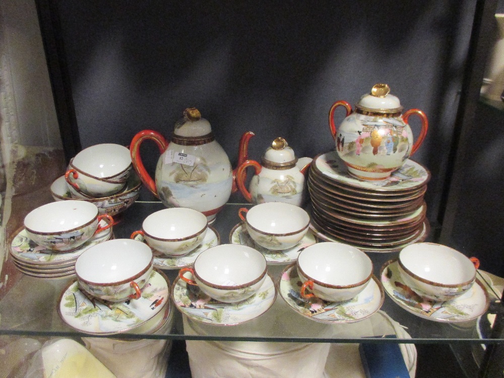 A Chinese egg shell porcelain tea service - Image 2 of 2