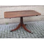 A Regency rectangular mahogany breakfast table,